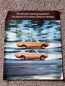 Rare Genuine 1974 MAZDA RX4 Rotary Sedan & Hardtop Dealer Sales Brochure - Picture 1 of 8