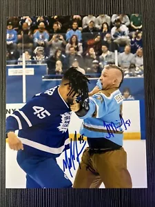 JON MIRASTY & MARK FRASER Signed 8x10 Photo MAPLE LEAFS - SHORESY WITH PROOF B - Bild 1 von 5