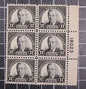 Scott 623 17 Cents Wilson Plate Block Of 6 MNH Right #18032 SCV $325.00 - Picture 1 of 2