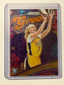 2024 WNBA Panini Prizm Cameron Brink Groovy Orange Pulsar #7 Rookie RC SSP /75 - Picture 1 of 2