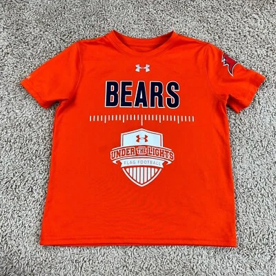 UNDER ARMOUR Kids Orange Flag Football Graphic Tee S Short-Sleeve Crew Neck - Image 1 of 4
