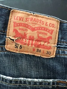 Herren Levis 505 Jeans 34 x 30 Straight Fit Wash Faded Distressed Vintage 👖 🔥 - Bild 1 von 9