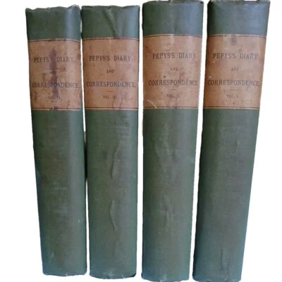 Diary And Correspondence Of Samuel Pepys, Volumes 1-4, 1887 Foto 1 de 4