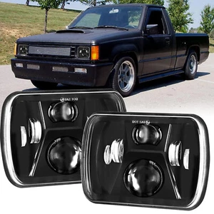 Pair 7x6" 5x7" LED Headlights Sealed High Low for Mitsubishi Mighty Max Nissan - Picture 1 of 12