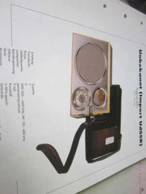 Radio Archiv Schaltplan 2009  Signal UDSSR Import 601 1975  - Bild 1 von 2