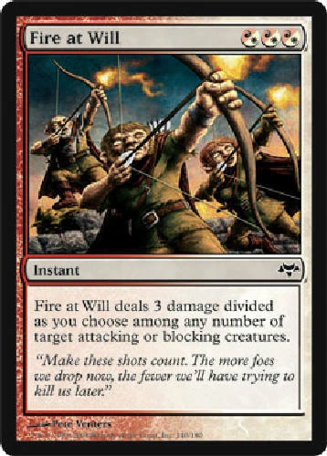 FIRE AT WILL FOIL Eventide MTG Magic the Gathering Cards DJMagic - Image 1 of 1