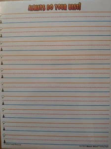 School Supplies: Superhero Lined Writing Paper ~ Grades: 1~2 ~ 100 Sheets NEW - Picture 1 of 2