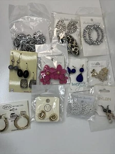 Großhandelsposten von 11 Paar Damenmode verpackte Ohrringe - Bild 1 von 6