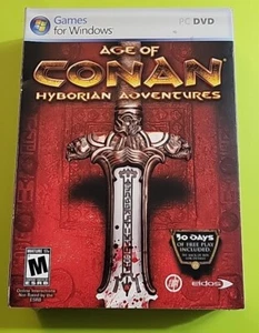 Age of Conan: Hyborian Adventures (PC DVD, 2008) For Windows Complete New In Box - Picture 1 of 2