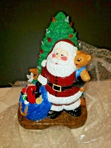 Wee Crafts Ceramic Light Up Santa & Christmas Tree with Light - Picture 1 of 6