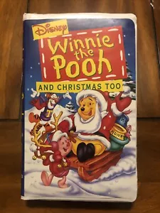 Disney Winnie The Pooh And Christmas Too VHS - Picture 1 of 6