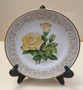 Antike Teller: Vintage Dekoteller - Die Friedensrose.10"7/8 - Bild 1 von 5