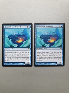 Quicksilver Behemoth x2 , MTG Darksteel (2004) Common Blue Creature NM - Picture 1 of 2
