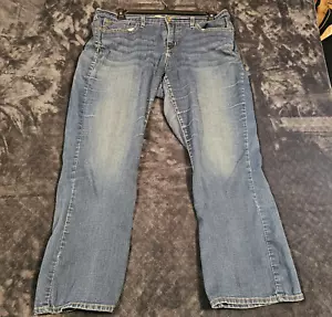 Levis Curvy Bootcut Jeans Womens 16 Dark Blue Denim Mid Rise Stretch Boot - Picture 1 of 9