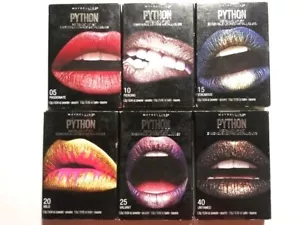 Maybelline Studio Python Metallic Lip Kit Balm Cream Color Powder Shine Lipstick - Picture 1 of 7