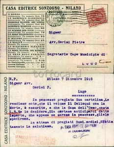 MILANO CITTA'-PUBBLICITA' TESTATINA COMMERCIALE-CASA EDITRICE SONZOGNO-C26-143 - Imagen 1 de 1