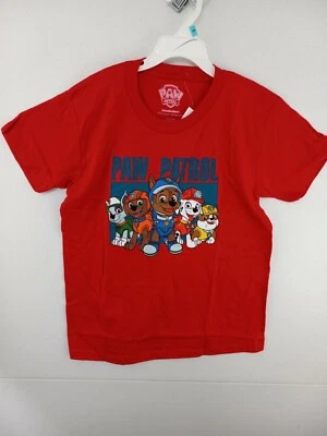 Paw Patrol Boys sz 7 Red Short Sleeve T-Shirt NWT $16.00 Nickelodeon  - Image 1 of 2