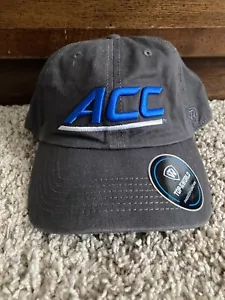 ACC Top of The World Unstructured Hat Cap - Charcoal Gray Embroidered OSFM NCAA - Picture 1 of 8