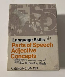 Vintage Teaching Resources - Parts of Speech - Adjective Concepts (1973) - Picture 1 of 3