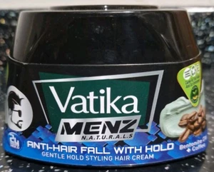 Vatika Menz Anti-Hair Fall Hold Styling Hair Cream 140ml Bentonite Clay + Coffee - Picture 1 of 9