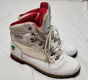 Timberland Jamaica Bob Marley White/Red/Green Euro Hiker Boots Men's Size 12 - Picture 1 of 9