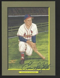 Enos Slaughter Signed Auto 1988 Perez-Steele Great Moments Postcard Autograph - Picture 1 of 2