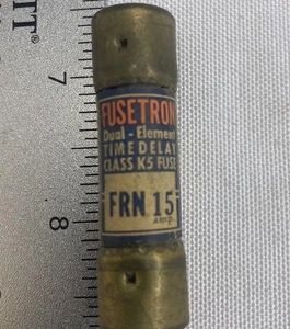 Fusible Fusetron FRN-15 250VAC usado probado Bussman Shawmut Littelfuse Gould - Imagen 1 de 2