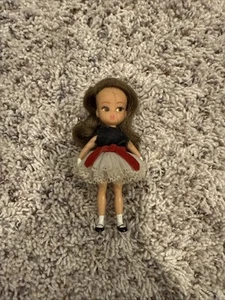 Vintage 1960s Dolly Darlings Tea Time Party Doll 4” Hasbro Brunette - Picture 1 of 14
