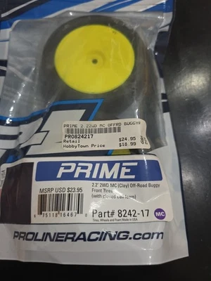Neumáticos delanteros para buggy todoterreno Pro-Line Prime 2,2" 2x2 MC (con espuma de celda cerrada) Foto 1 de 4