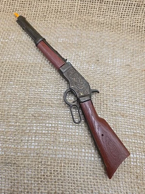 Vintage Marx Miniature Saddle Rifle Cap Gun 7.5" Lever-Action Winchester - Image 1 of 4