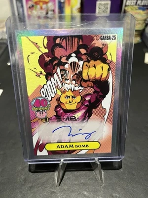 Garbage Pail Kids 40th Anniversary  Homage Garbahj 25 Base Adam Bomb - Image 1 of 2