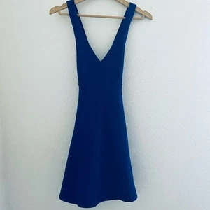 Lacoste Royal Blue V-Neck Mini Dress Size 32 - Picture 1 of 11