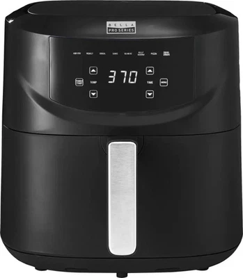 bella PRO - 8-qt. Touchscreen Air Fryer with Divided Basket - Matte Black - Image 1 of 3