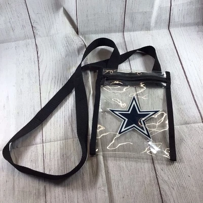 Dallas Cowboys, Clear Lanyard/Ticket Bag With Zipper - Image 1 of 4