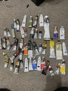 Lote de trabajo al óleo de Winsor & Newton Artists - Imagen 1 de 9