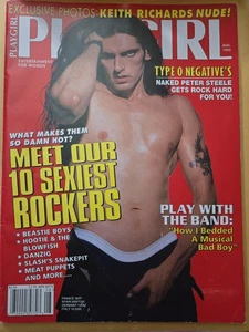 PLAYGIRL August 1995 KEITH RICHARDS PETER STEELE TYPE O NEGATIVE Centerfold - Picture 1 of 7