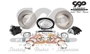 58-64 CHEVY IMPALA BELAIR BISCAYNE REAR DISC BRAKE CONVERSION KIT Plain ROTORS - Foto 1 di 5