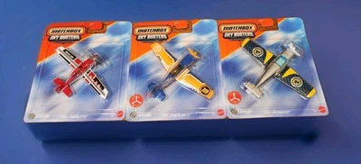 Matchbox F183 Sky Busters 3xLot Planes MBX Crop Duster SkyCruiser Stunt Plane II - Image 1 of 4