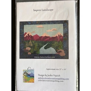 Quilt Pattern Improv Landscape 25"x30" New old stock unopened - Picture 1 of 2