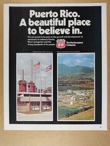 Phillips 66 Petroleum Puerto Rico Operations 1974 anuncio impreso vintage - Imagen 1 de 1