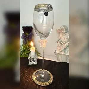 Versace Medusa D'Or by Rosenthal Wine Glass Rosenthal White Wine Goblet - 1 - Picture 1 of 10