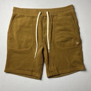 Outerknown Hightide Sweatshorts Men's XL Terry Cloth Shorts Curry Brown EUC - Picture 1 of 9
