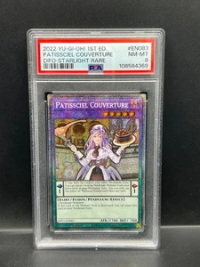 Yugioh PSA 8 NM-MT Patissciel Couverture DIFO-EN083 Starlight Rare 1st Ed S#4369 - Picture 1 of 2