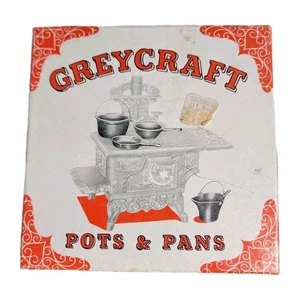 Vintage Greycraft Miniatur Gusseisen Töpfe & Pfannen 5er Set U-120 Kochgeschirr Set - Bild 1 von 13