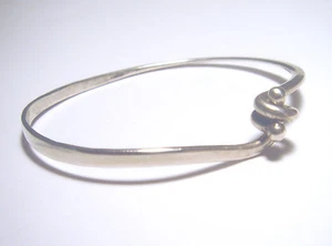 PULSERA Estudio PLUNKETT Modernista MEDIOS DE SIGLO A MANO Esterlina 925 - Imagen 1 de 4