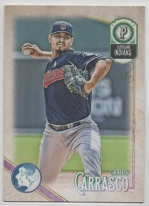 Carlos Carrasco 2018 TOPPS GYPSY QUEEN Logo Swap #285 Indians - Picture 1 of 2