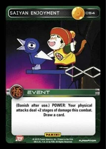 DBZ Dragon Ball Z TCG Card Panini Movie Collection C54 Saiyan Enjoyment - Picture 1 of 1