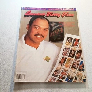 Baseball Hobby News Magazine January 1991 Reggie Jackson Upper Deck Preview - Picture 1 of 2