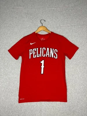New Orleans Pelicans Shirt Mens M Red Zion Williamson #1 Nike Dri Fit NBA - Image 1 of 4