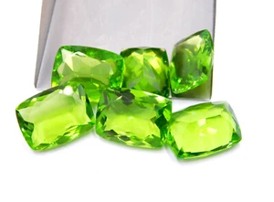 Peridot Cushion Cut Lot Loose Gemstone 15x20 MM For Jewelry Making P-3448 - Picture 1 of 6